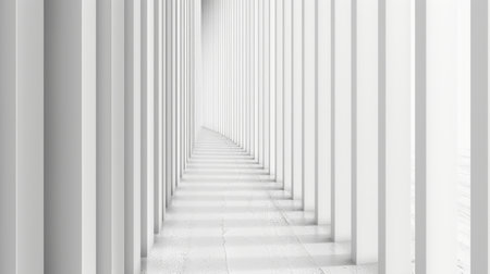 Modern conceptual background in white colors with linesの素材