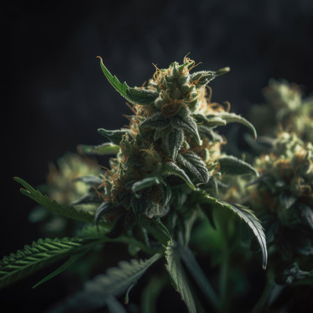 Colorful summer cocktails with ice and mint on a dark background.の素材