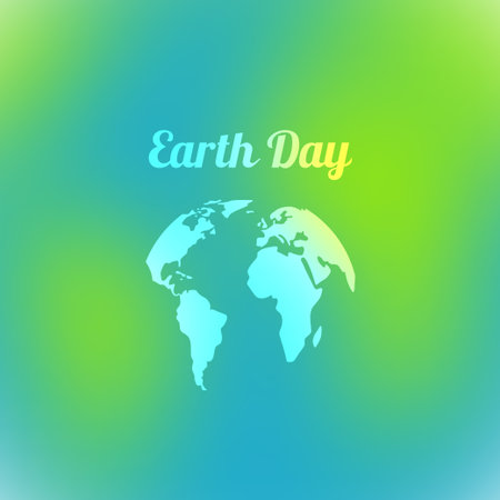 Earth Day. Vector illustration of the effect of blurring.のイラスト素材