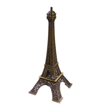 eiffel tower isolated on white europe franceの写真素材