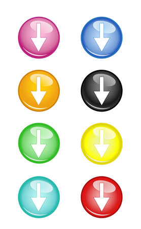 Button Arrow Downのイラスト素材