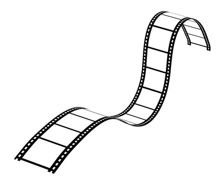 Curvy Filmstripのイラスト素材