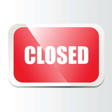 Closed barのイラスト素材