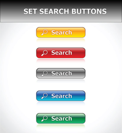 Set Search Buttonsのイラスト素材