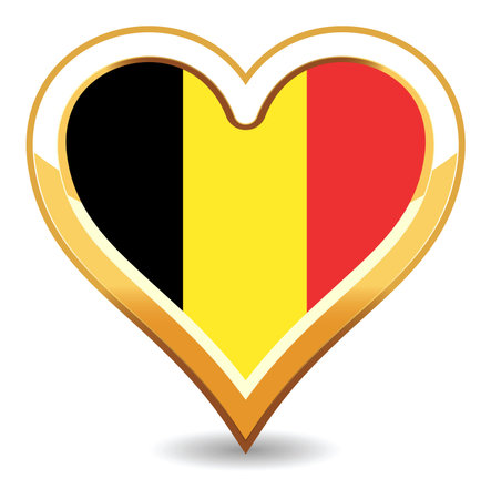 Heart France Flagのイラスト素材