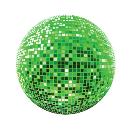 Disco sphere green Disco sphere green