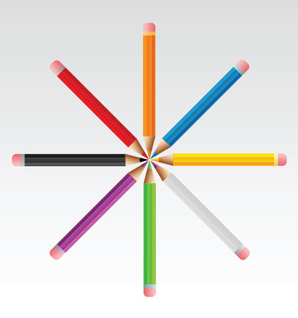 Sun pencilsのイラスト素材