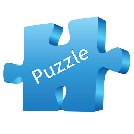 Puzzle blueのイラスト素材