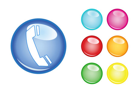 Orb sign phoneのイラスト素材