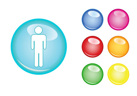 Orb sign menのイラスト素材