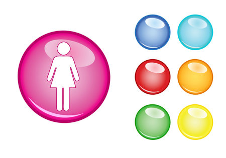 Orb sign womenのイラスト素材
