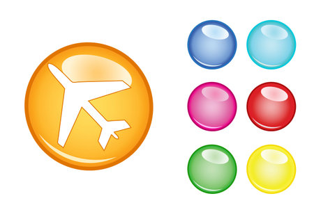 Orb sign airplaneのイラスト素材