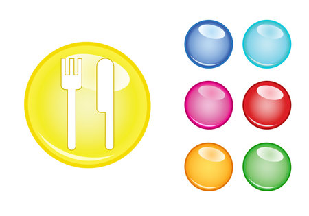 Orb sign foodのイラスト素材