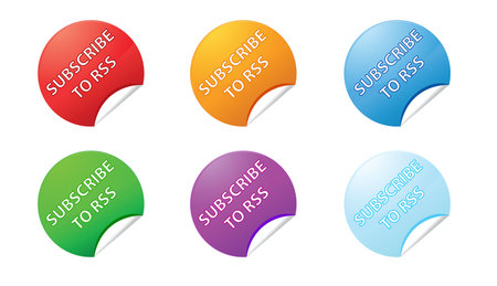 Stickers Subscribe to RSSのイラスト素材