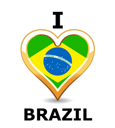 I love Brazilのイラスト素材