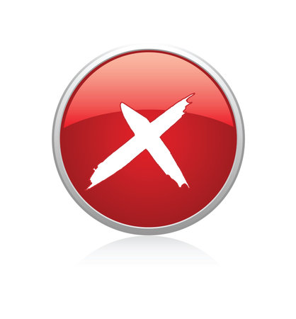 Cancel redのイラスト素材