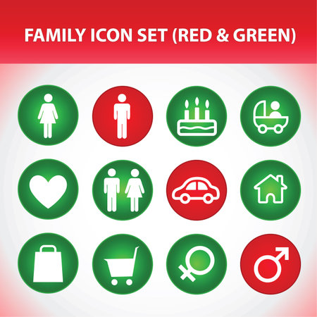 Family Icon Setのイラスト素材