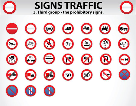 Signs Traffic Part Threeのイラスト素材