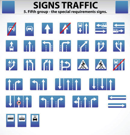 Signs Traffic Part Fiveのイラスト素材