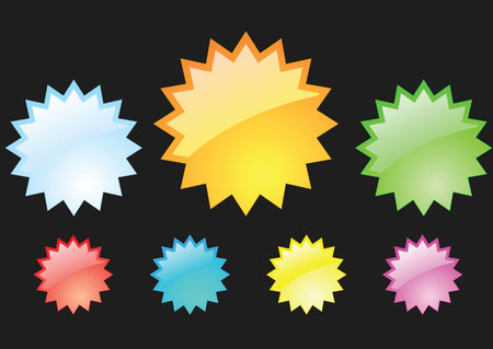 Badgeのイラスト素材