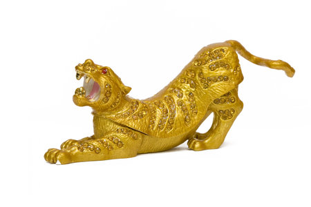 Tiger statuetteの写真素材