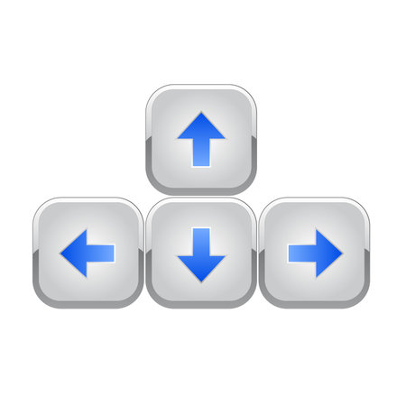 Keyboard arrowsのイラスト素材