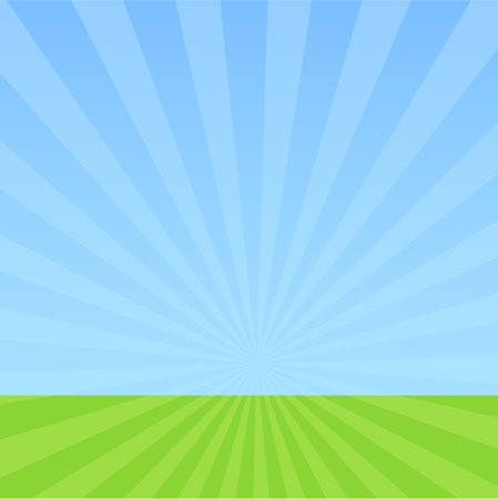 Sky and grassのイラスト素材