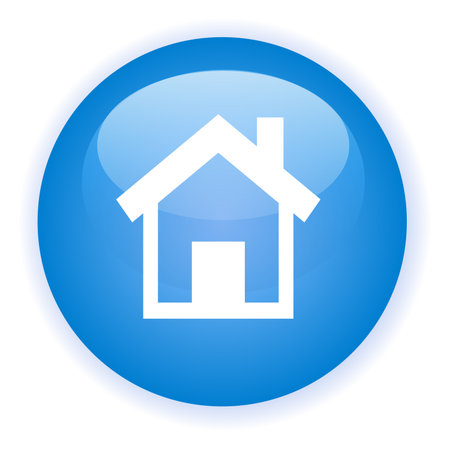 Single blue button Homeのイラスト素材