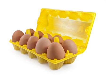 Eggs in the packageの写真素材