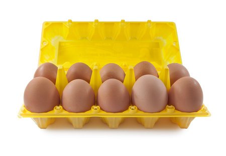 Eggs in the packageの写真素材