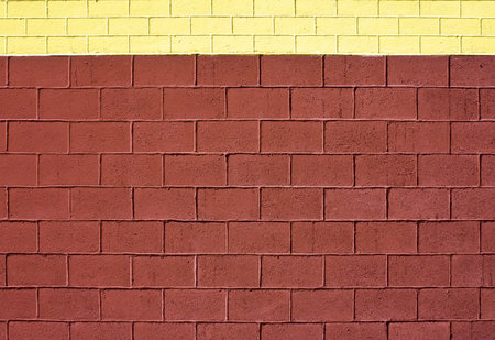 Texture brick wall Brown and Yellowの写真素材