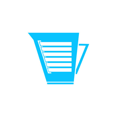 Kettle icon flat. Blue pictogram on white background. Vector illustration symbolのイラスト素材