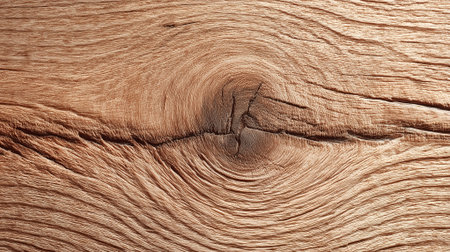 Rustic natural wood texture with organic grain and warm brown tones.の素材