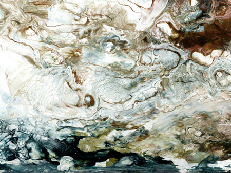 Abstract art painting, creative hand painted background, acrylic painting, marble texture, liquid artwork, abstract ocean. Modern art. Contemporary art.の写真素材