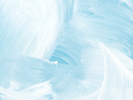 Blue brush stroke texture, creative abstract hand painted background with copy space, acrylic painting on canvas. Modern art. contemporary art.の写真素材