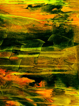 Abstract artwork, creative hand painted background, brush texture, acrylic painting. Modern art. contemporary art.の写真素材