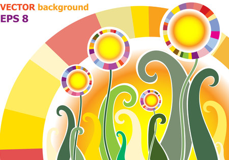 Vector abstract floral background のイラスト素材