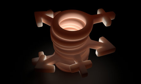 Sign men and women silicone. On a black backgroundの写真素材