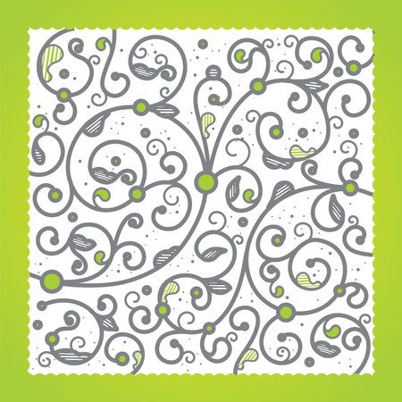 floral ornament pattern vector illustration textile decorativeのイラスト素材