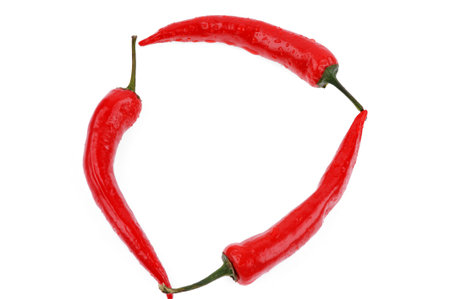 red peppersの写真素材