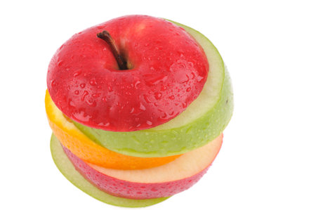 set of different fruitsの写真素材