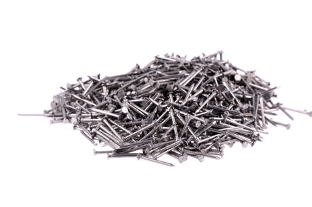 heap of nailsの写真素材