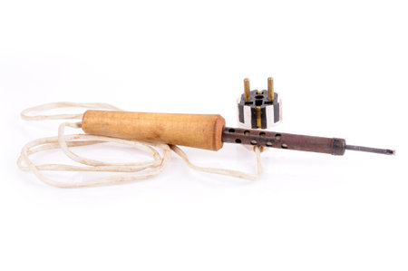 Old soldering ironの写真素材