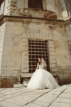 portrait of attractive brideの写真素材