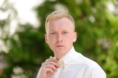 Bridegroom; wedding day の写真素材