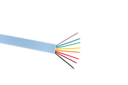 computer network cable  isolated on white background 