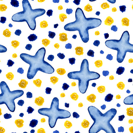 Space, starry sky and the universe.  seamless pattern on a white background. Handdrawn doodle illustration. For the design of childrens products, clothes for boys, textiles, wallpaper.の写真素材