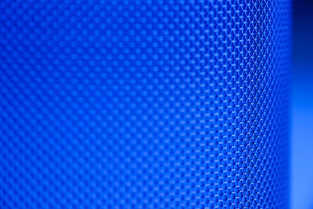Close-up of a mesh of a sieve in blue - technical backgroundの写真素材