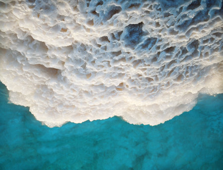 New luxury light magenta color grainy woolen body towel with volume square rhombus fond of rug design. Close-up macro top detail view with space for textの写真素材