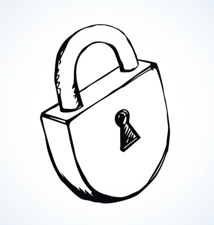 Aged rough solid big round shape chrome up system element set view. Light paper text space backdrop. Outline black ink pen hand drawn simple object web emblem design in modern art doodle print styleのイラスト素材